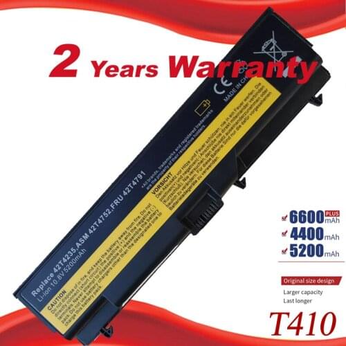 6Cells Laptop Battery For Lenovo ThinkPad L421 L510 L512 L520 SL410 SL510 T410 T410i T420 T510 T510i T520 T520i W510 W520