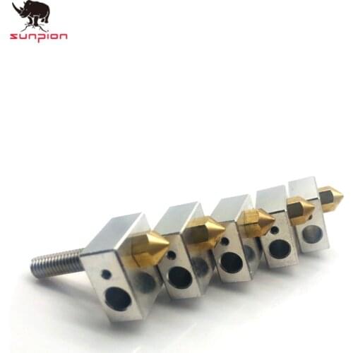 3D printer Accessories heating block MK8 Extruder Hot End Kit DIY Hot End print head heated Aluminum block MK8 Extruder 3D parts