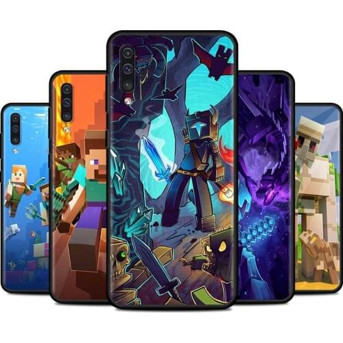 Sandbox game Mini World Cell Phone Case for Samsung Galaxy A50 A10 A70 A20e A30 A40 A20s A10s A10e A80 A90 A51 5G Cover Coque