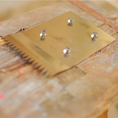 Woodworking Auxiliary Tool For Wood Block With Toothed Stainless Steel Block