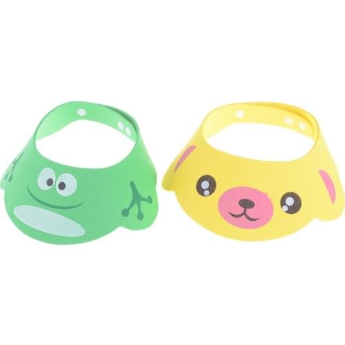 Kids Wash Hair Shield Direct Visor Caps Shampoo Bathing Shower Cap For Baby Care Sweet Lovely Baby Hats