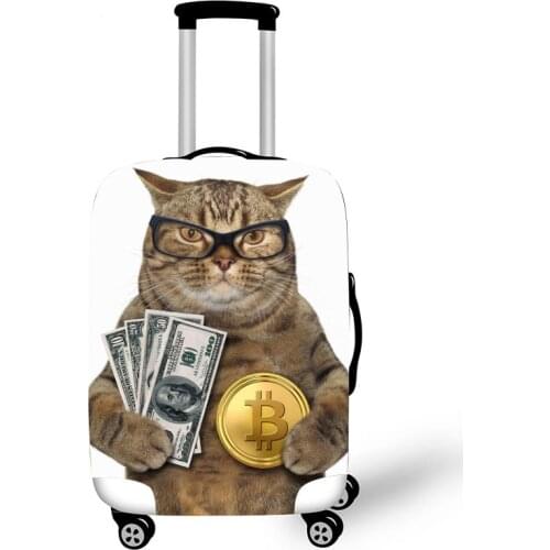 Elastic Luggage Protective Cover Case For Suitcase Protective Cover Trolley Cases Covers 3DTravel Accessories Cat Pattern T10001