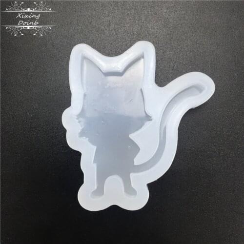 Cartoon character shape crystal resin mold DIY sugar craft cake decoration tool hand craft epoxy resin jewelry silicone mold