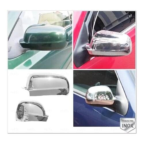 For VW Bora Chrome Mirror Cover 2 Piece 1998-2004 Stainless Steel Chromium Styling Accessories Modified Car Door Design Makeup