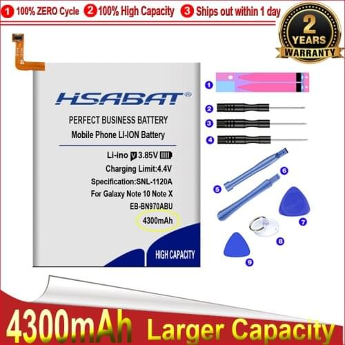 HSABAT Samsung Galaxy Note 10 Batteries
