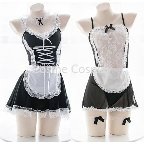 Cos Anime Cosplay Costume Sexy Lingerie Sexy Uniform Lace Cos Maid Dress Summer Cute Temptation Maid Suit Animation Production