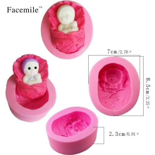 Mac New Bake Cake Mold Turn Sugar Tools Liquid Silicone Molding Baby Infant Chocolate Mould Handmade Soap Moulds