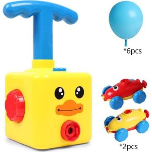 Cute Balloon Powered Car Balloon Launcher Science Experiment Toy Educational And Fun Early Childhood Education Toy For Children