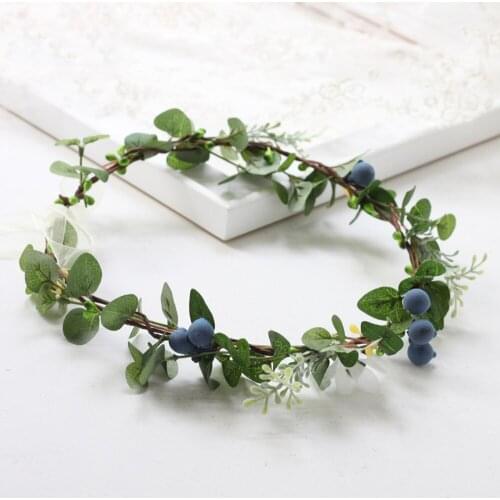 Simulation Flower Wreath Garland Pink Rose Artificial Silk Cloth 18cm For Wedding Parties Natural Headwear Wall Decoration