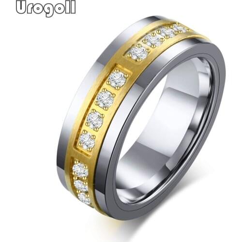 Fashion Men Ring 7MM Tungsten Carbide Rings Wedding Bands For Trendy Men Party Wedding Matte Finished Ring Jewelry Gift