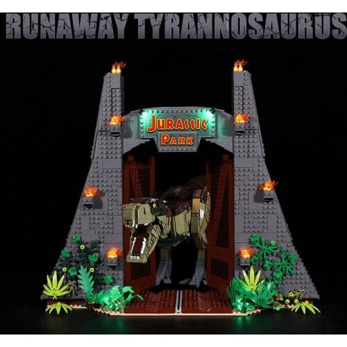 LED Lighting Kit For Jurassi Word Jurassi Park: T. rex Rampage Toy Building Blocks Lighting Set 75936(NOT Included The Model)