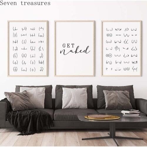 Sexy AssToilet Rules Wall Art Canvas Painting Modern Funny Home Decor Bathroom Rules Sign Poster Prints Toilet Humour Picture