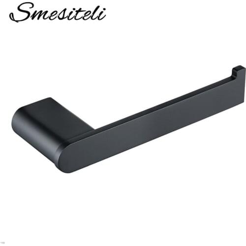 Single Bar Tissue Holder Hanging Rack Concise Wall Mounted Hotel Bathroom Fixture Stainless Steel Roll Paper Dispenser Shelf