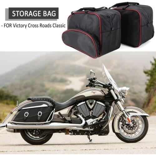 NEW Motorcycle Saddle Bags Side Storage Luggage Bag Inner Bag Liner FOR Victory Cross Roads Classic