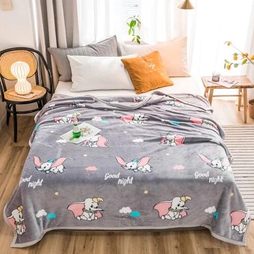 Dumbo blankets fashion quilts twin full queen king boys girls blankets Throw Flannel blanket on Bed/car/sofa cartoon kids rugs