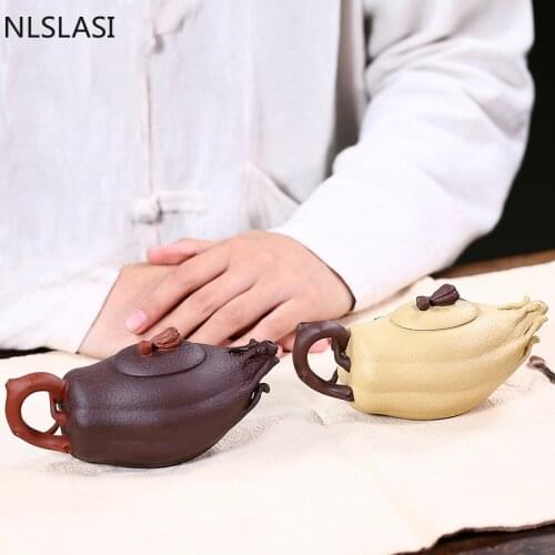 Creativity Yixing Teapot Purple Clay Filter Tea Pots Raw Ore Handmade Beauty Kettle Customized Teaware Accessories 190ml