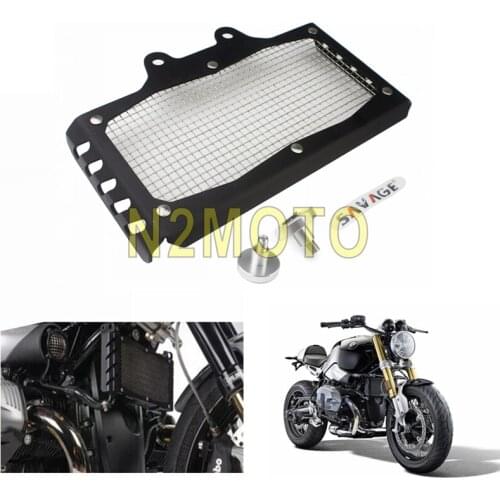 Motorcycle Front Radiator Grille Guard Oil Cooler Grill Cover Protector For BMW R NINET R9T Rnine T 2014-2018