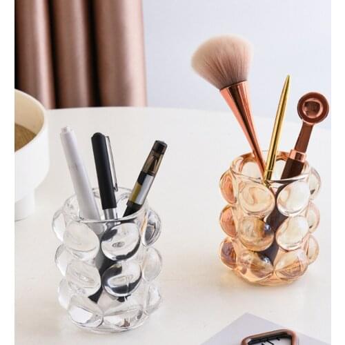 Makeup Brush Holder Stylish Lipstick Pen Display Cup Organizer Desktop Case