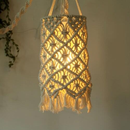 Handmade Tassel Lampshade Pendant Lamp Shade Tassel Lantern Hanging Decoration Home Decor For Most Homes, Rooms