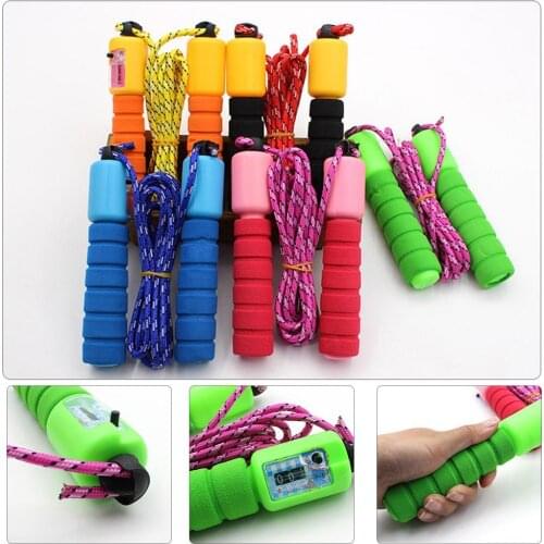 Professional Jump Rope with Electronic Counter Adjustable Fast Speed Counting Kids Skipping Rope Jumping Wire Workout Equipments