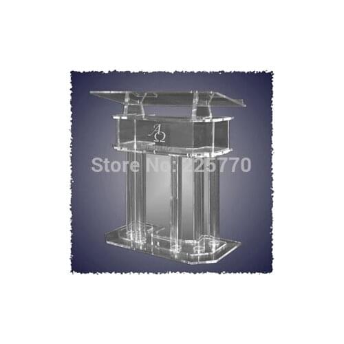 Clear Acrylic Church Pulpit Podiums /Rostrum/PMMA Pulpit Hot sale modern acrylic reception display,high quality lectern