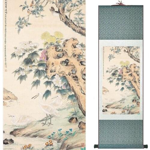 Birds and flowers painting home office decoration painting living room painting 19082441