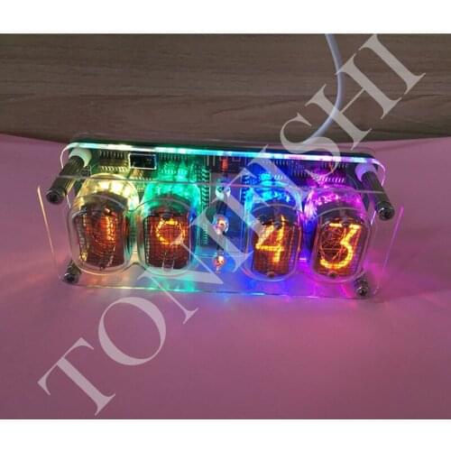 Russia IN12 glow tube retro nostalgic clock, IN12 glow clock with WIFI, very beautiful desktop creative ornaments, home gifts