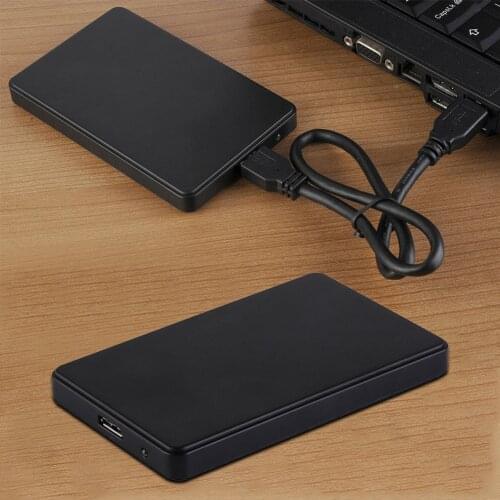 External High Speed Hard Disk Durable 2.5 Inch HDD Enclosure Portable Case SSD USB 3.0 ABS Universal Desktop PC 2TB