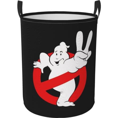 Ghostbusters Waterproof Storage Bag Household Dirty Laundry Basket Folding Clothing Storage Bucket Clothes Toys Organizer