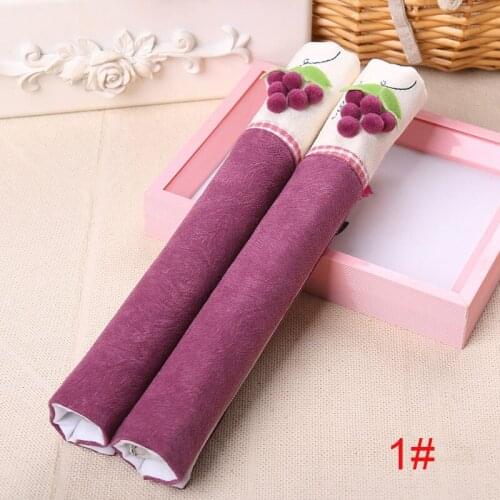 1 Pair Handle Covers Keep Clean Anti-static Decoration For Kitchen Refrigerator Door CLH@8