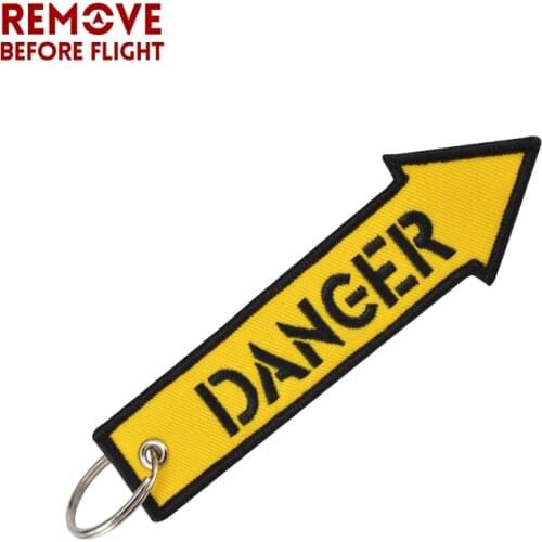 1PCS Key Ring Chian Keychain Key Holder Reminder Tag Embroidery OEM Keychain for Car Key Chain Remove Before Flight llavero moto