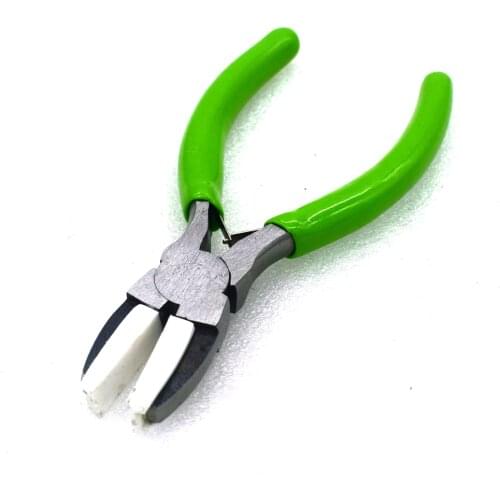 1PCS Plastic Jaw Pliers for Eyeglasses Jewelry Bead Making Tool 130MM Flat Nose Plier