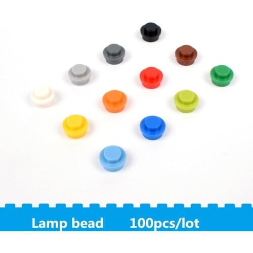 100pcs Lamp bead small particles building blocks Enlighten education compatible with other acessories block toys for children