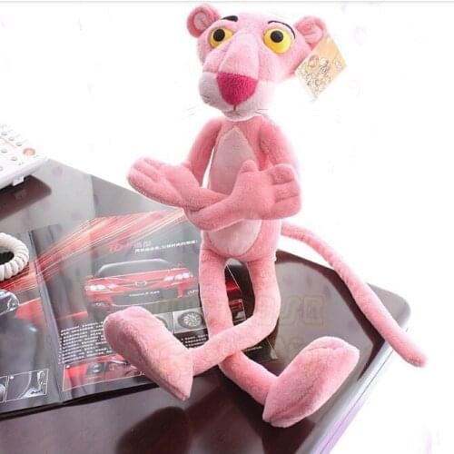 50cm Leopard Pink Panther Stuffed Dolls Plush Toys Popular Cartoon Figures High Quality