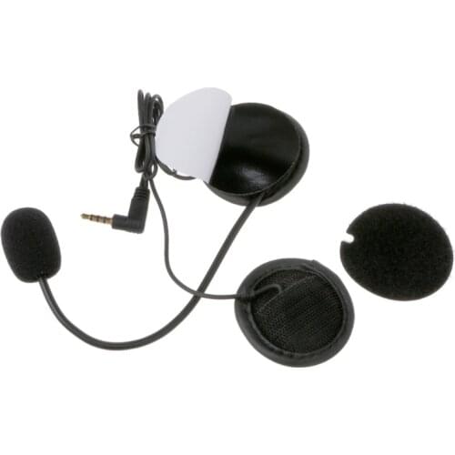 Motorcycle Earphone Speaker Intercom Accessories 3.5mm Jack Plug &Clip For V4 V6