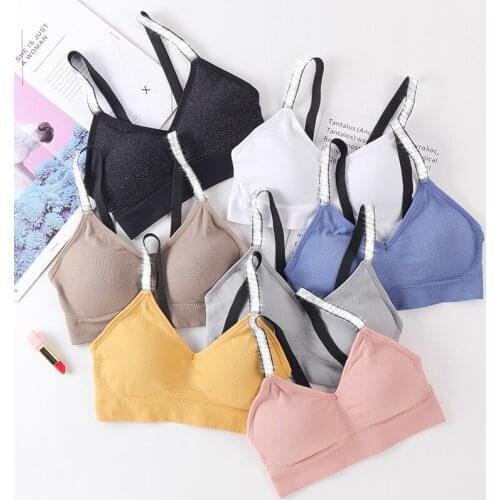 Seamless Bras For Women Solid Push Up Bra Cotton Bralette Brassiere Comfortable Wireless Underwear V Padded Female Sexy Lingerie