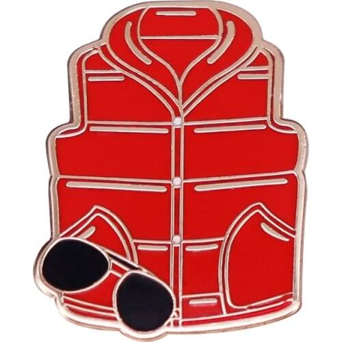Back to the Future Marty Mcfly Jacket Brooch Badge