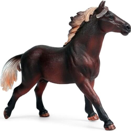 Wild Farm Animal Female Mustang Horse Figure Model Kids Boy Toy Children Gift Collectible Figurine