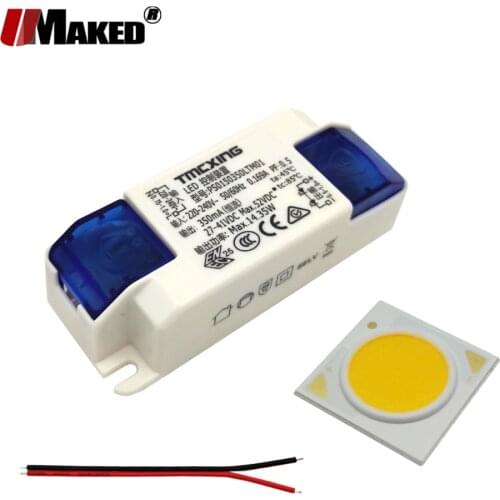 LED COB+Box Driver Kit 18x35Mil 5-30W Ra92 130lm/w 3000-6000K 1304 1507 1816 Bridgelux Chip Light Bead Source For Spot Downlamps