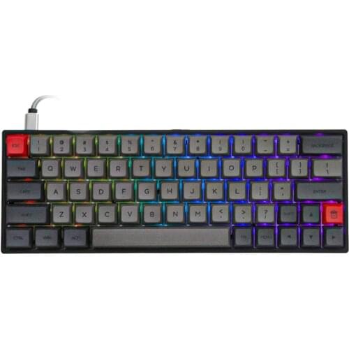 EPOMAKER GK64XS RGB Hot Swappable Bluetooth Mechanical Keyboard with 1900mAh Battery, Fully Programmable,split spacebar module