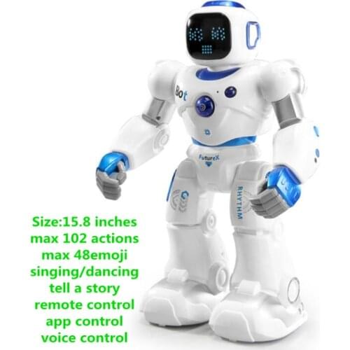 New Robots Intelligent RC Robot Singing/Dancing Songs Stories Playing Time: 2-3 Hours Programming For Kids Gift