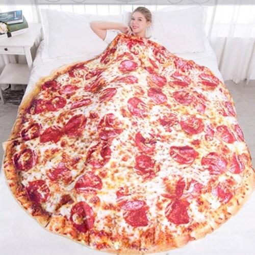 Burrito Blanket Soft Burrito Print Yellow Soft Flannel Burrito Blanket for Home Textile Throw