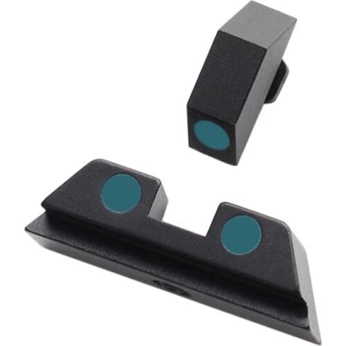 Hunting Pistol Handgun Glow in the Dark Night Sights Front and Rear Sight Set