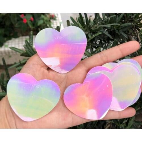 Sewing supplies 55mm pink red peach heart Sequin kindergarten handmade love patch DIY material jewelry beads