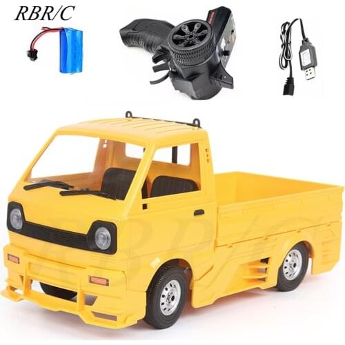 RBR/C WPL New Product D12D 1/10 2.4G Minivan Full Scale Drift RC Car Vehicle Models Toys With Large Surrounded & Several Battery