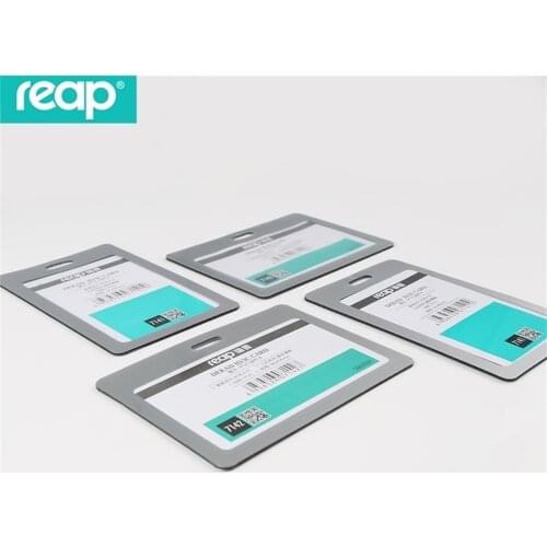 Reaptransparent 12pcs/1 Lot Plastic Id Card Vinyl Badge Holder