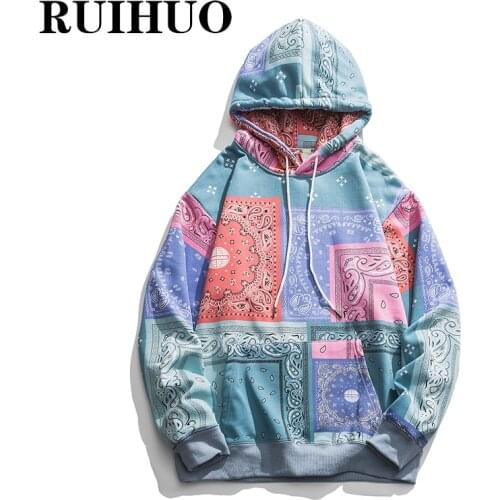 RUIHUO Men's Printed Hoodies