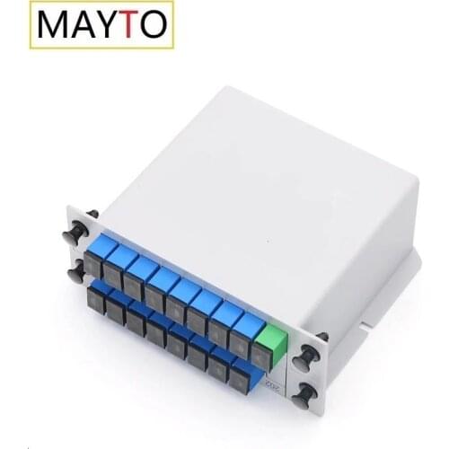 SC UPC PLC 1X16 Fiber Optic FTTH Splitter Box PLC Insert Sheet Type Fiber Optical Coupler Splitter Insertion Free Shipping