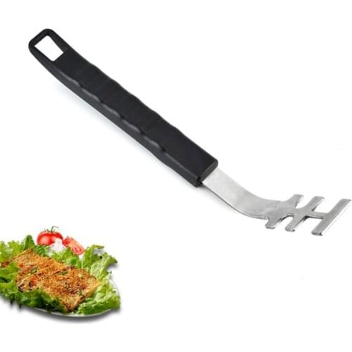 1pc Stainless Steel Grill Mesh Pumping Hand Heat-resistant Grill Grate Lifter Anti-scald Cooking Bbq Grill Tools For Camping