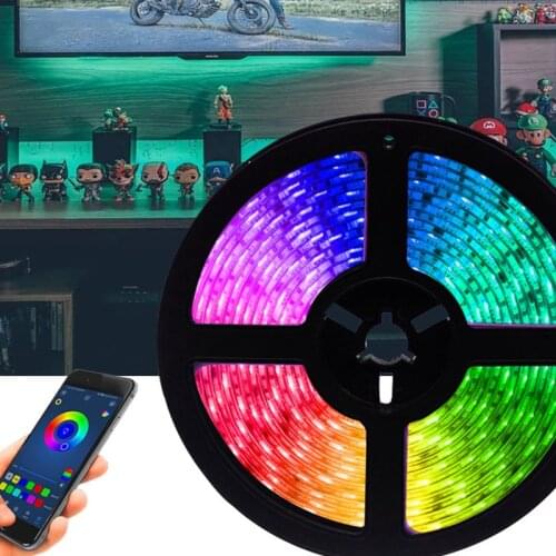 LED Strips Light RGB 2835 Colorful TV Backlight 12v Flexible lamp 24-key 20M remote control DIY Indoor decorations for festival